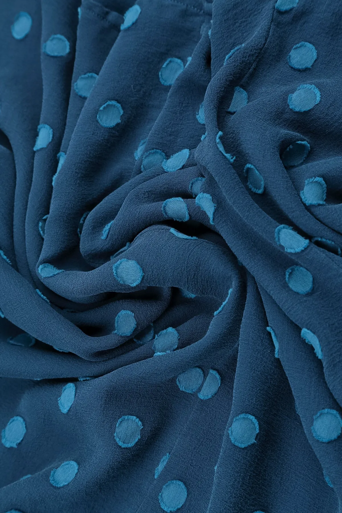 Layered Dotty Sapphire Silk Dress Balance Core King Mode