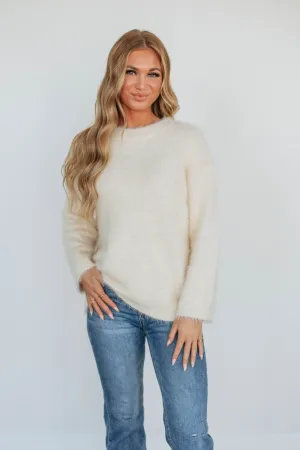 Layered Comfort Temperature Regulating Fibers Everly Sweater - Cream