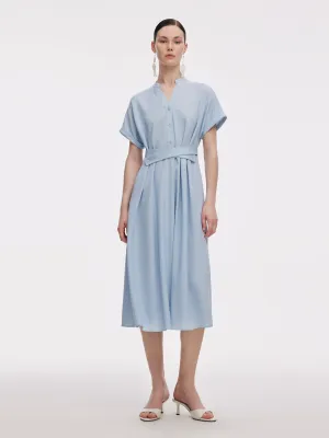 Urban Ethnic Romantic Soul 100% Acetate Adjustable Waist Women Midi Dress