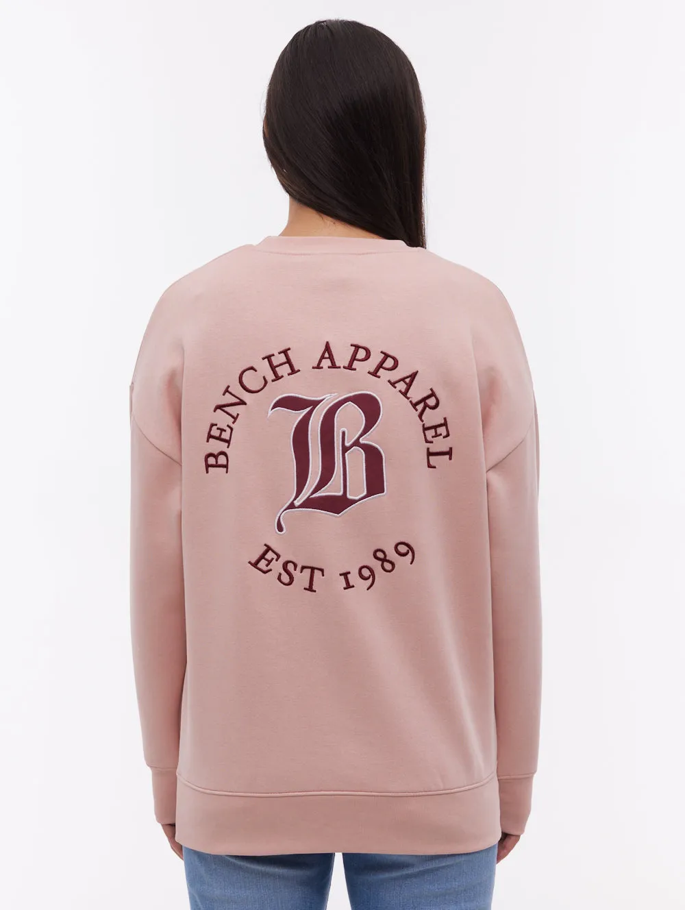 Erlna B Crew Neck - Pink Glitter Fit Chic Wear