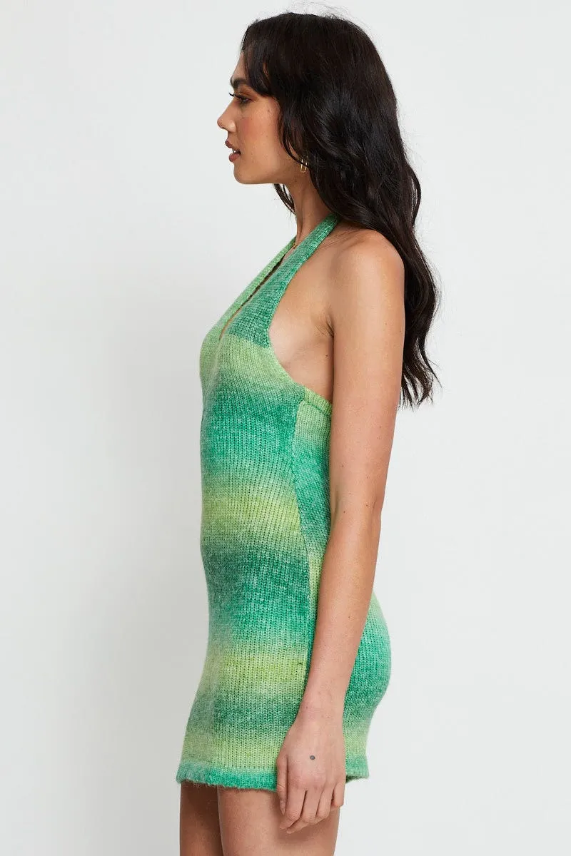 Trendy Charm Star Beat Multi Bodycon Dress Mini
