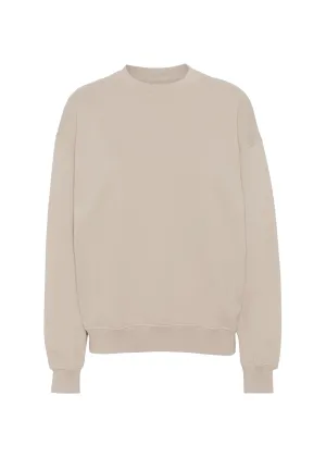 Travel Wear Chill Look Organic Oversized Crewneck Sweatshirt