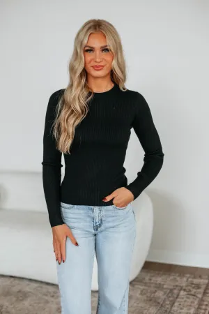 Cara Ribbed Sweater Luxury Fiber Blend