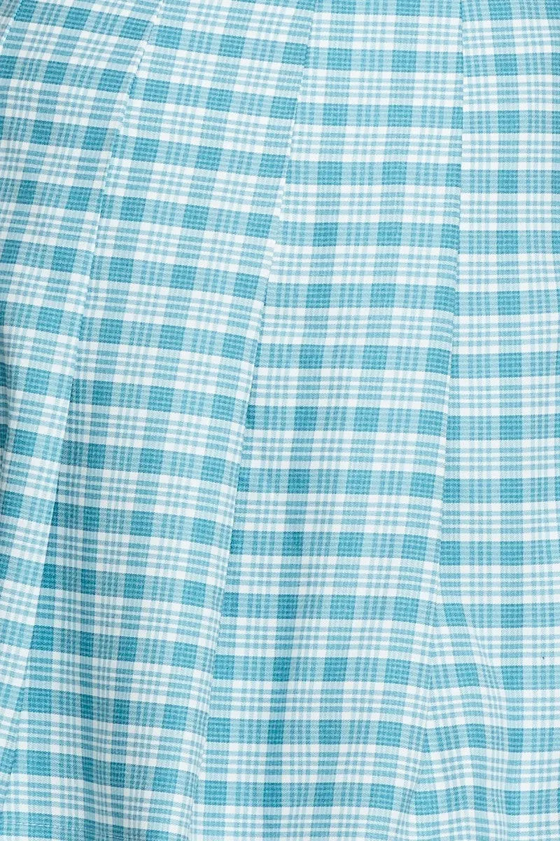 Check Mini Tennis Skirt Pleated Active Wear