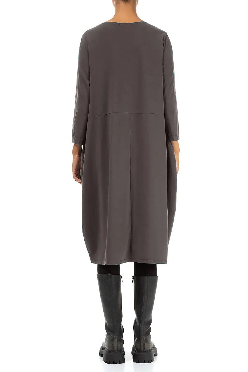 Balloon Forest Brown Cotton Dress Farm Glow Cold Weather Outfit