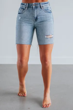 Breathable Lining Outdoor Vibe Marlin Hidden Shorts - Medium Wash