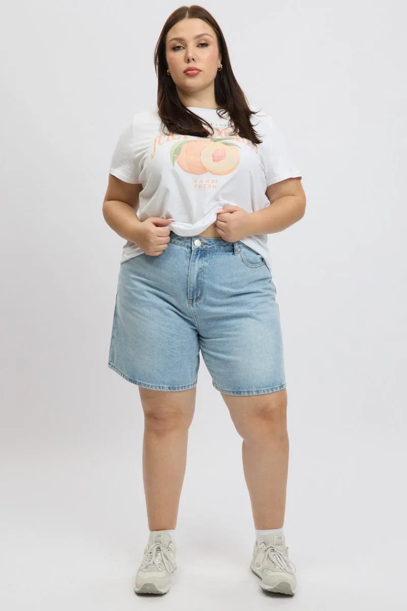 Denim Jort Shorts High Rise AntiStaticTechnology OdorResistantClothing