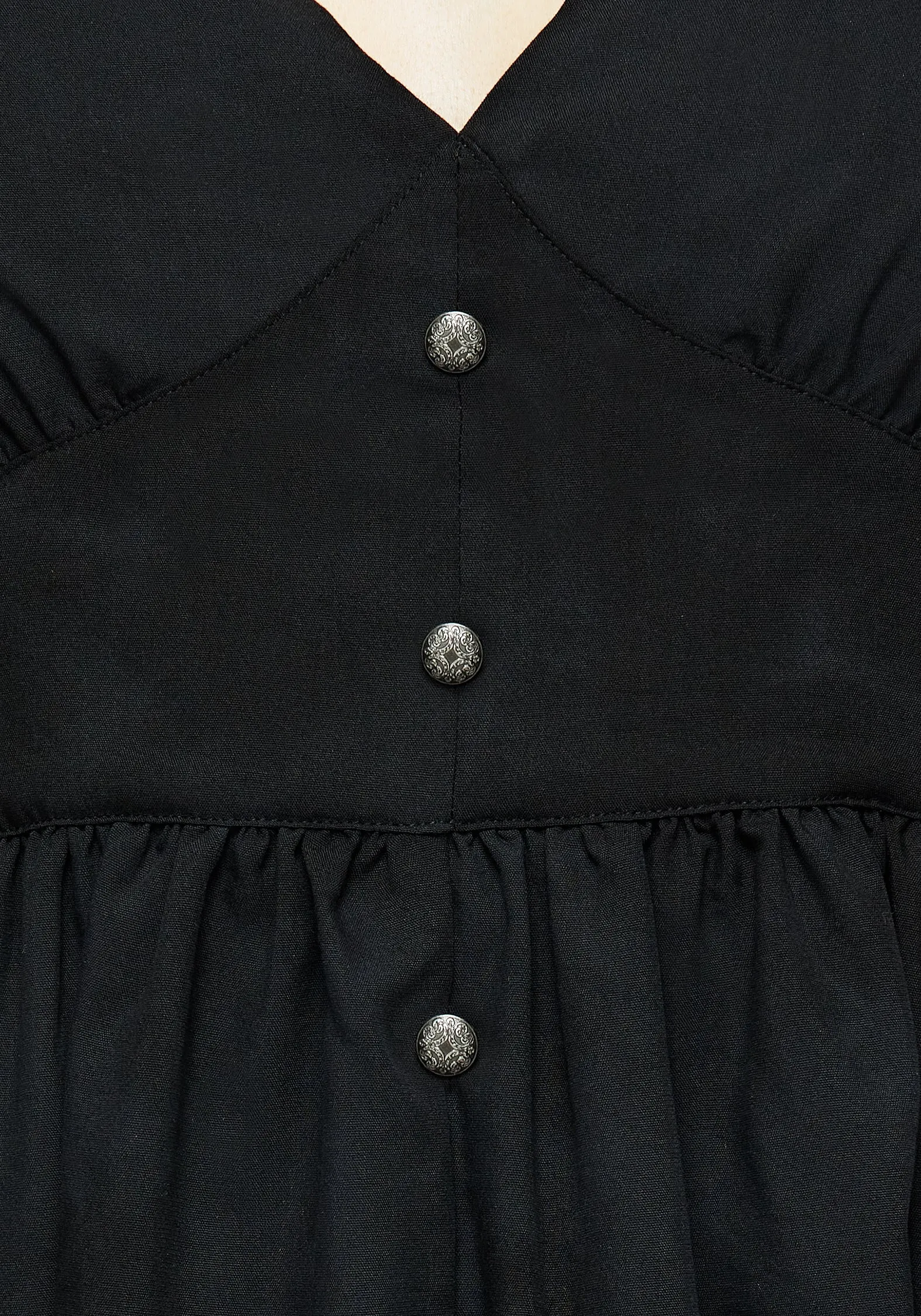 Gladys Button Front Midi Dress Comfy Look Sapphire Light