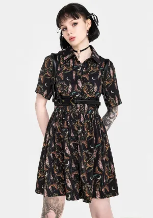 Atropos Mini Shirt Dress Adjustable Waistband