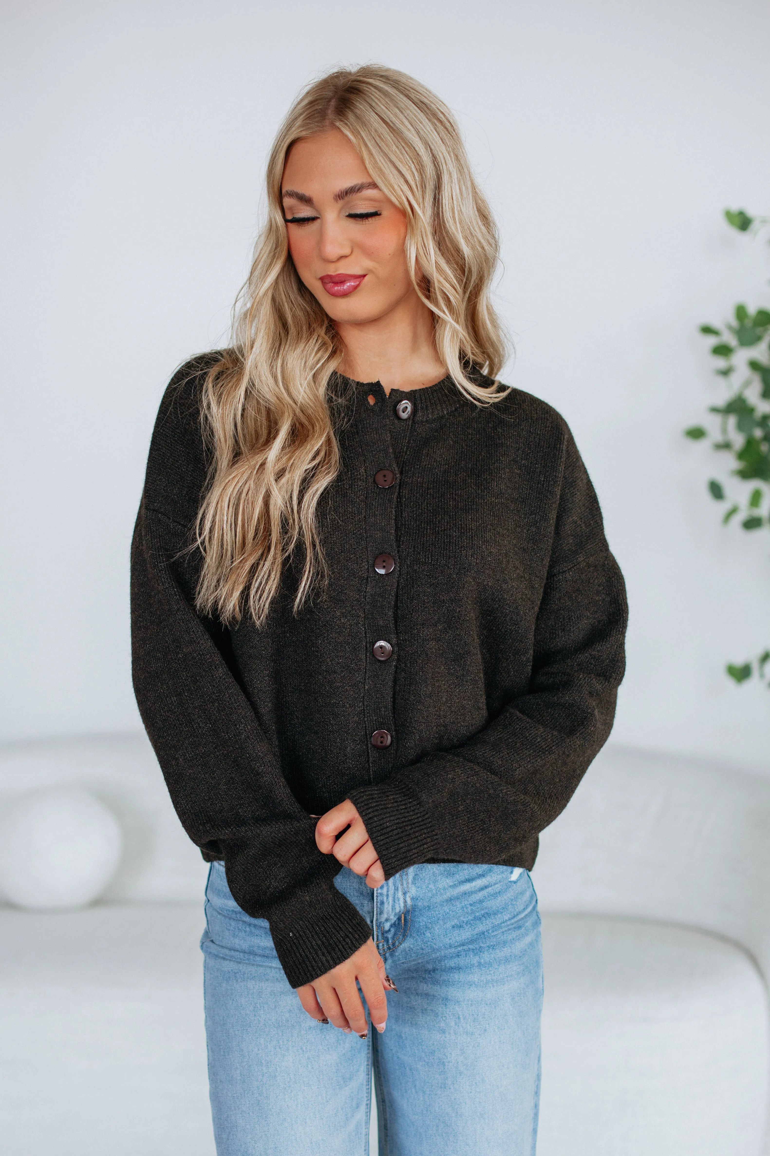 Low Impact Production Kassi Cardigan - Coffee