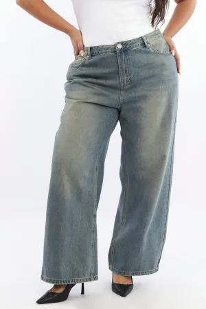 Daily Wear Breathable Classic Minimalist Traveler Gear Bold Look Denim Baggy Jeans Mid Rise