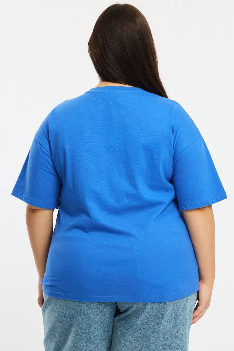 Sports Apparel Breathable Layer Blue Cherry Tee Short Sleeve
