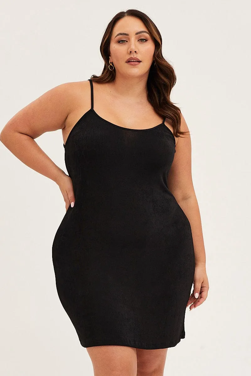 Light Pants Black Basic Cami Dress