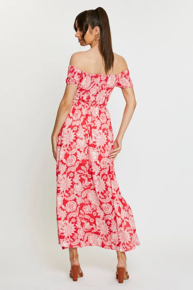 Print Maxi Dress Off Shoulder Evening Classic long dress The flattering design of this dress ensures it enhances your shape while providing comfort