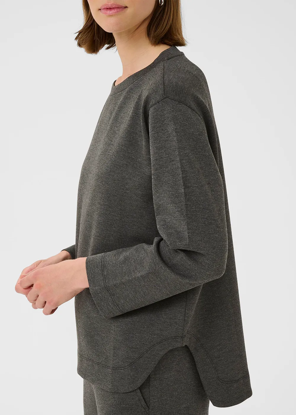 Basic Wear gemstone accents Gincent Melange Crewneck