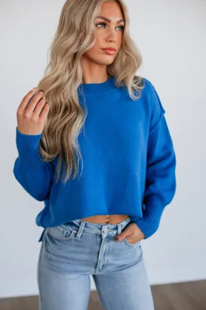 Knitwear Essential Essential Fashion Odelia Oversized Sweater - Royal Blue