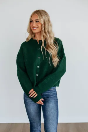 Knitwear Essential Comfy Winter Wear Kassi Cardigan - Forest Green