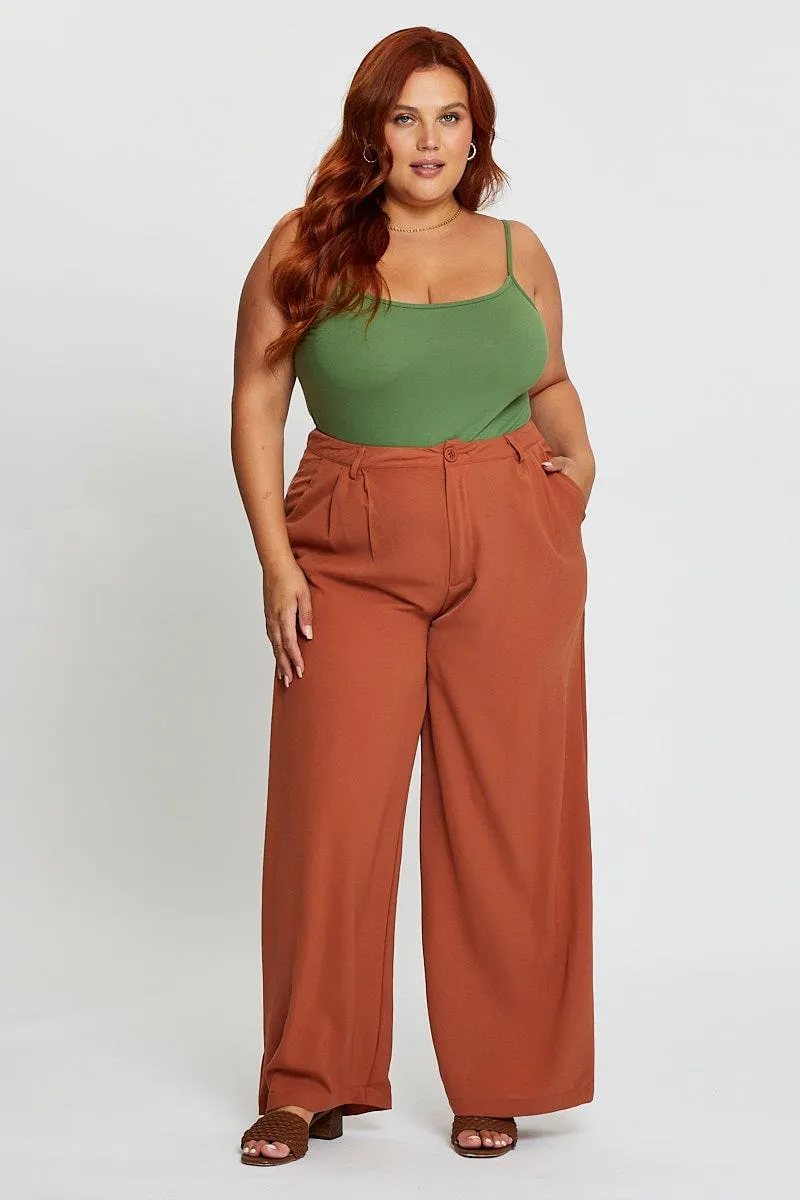 LayeredNeckline Hero Tale Green Jersey Bodysuit Round Neck