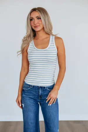 Ansley Striped Tank - Cloud Mix Jungle - ready