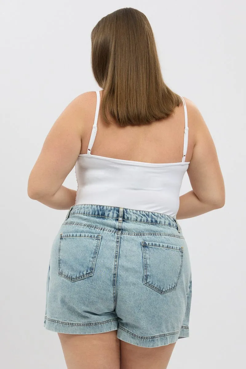 Cozy Layer White Bodysuit Sleeveless