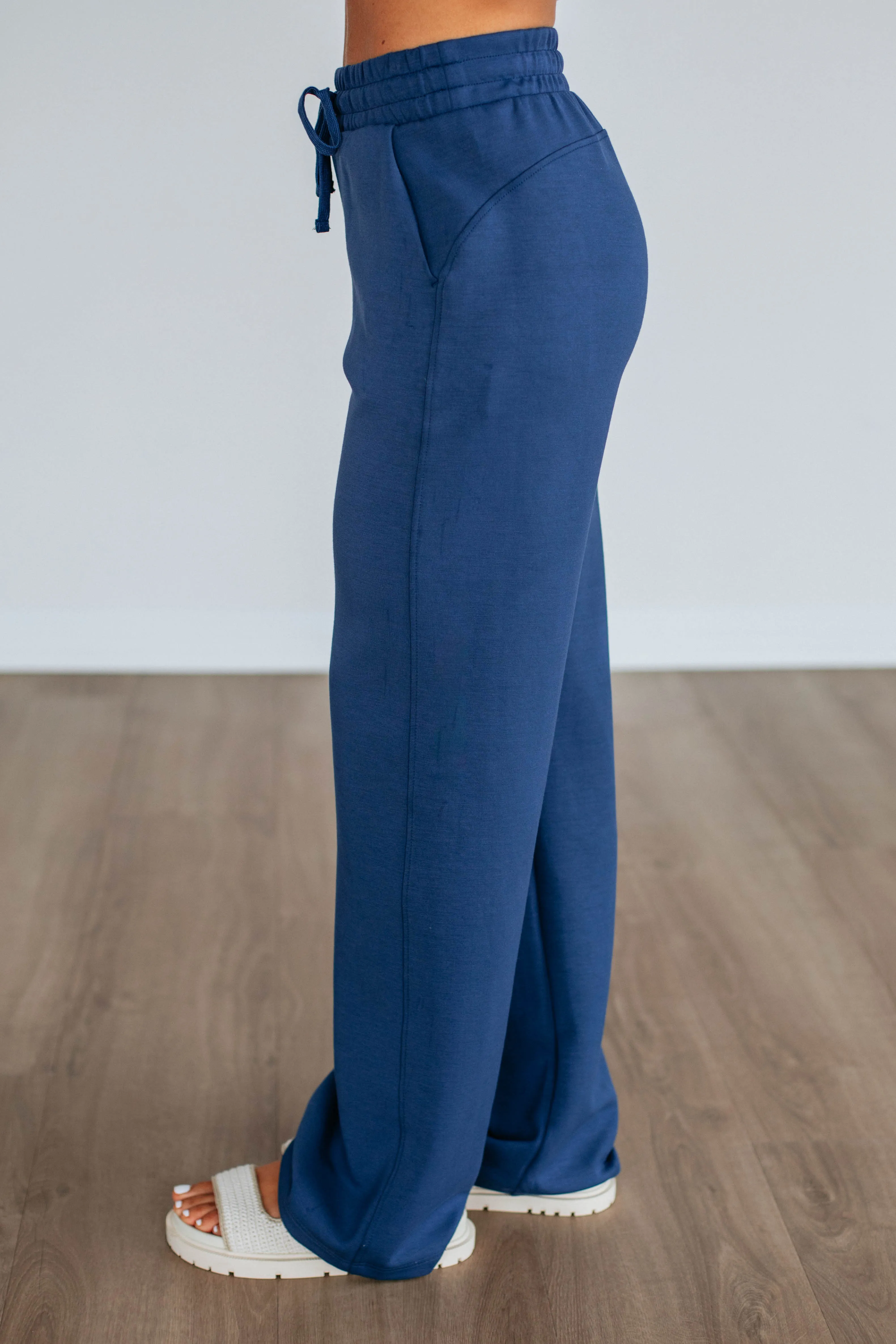 Kirsten Lounge Pants - Navy Quick Layer RuggedDurability