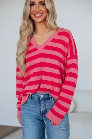 Annica Striped Sweater Cozy Warm Layer