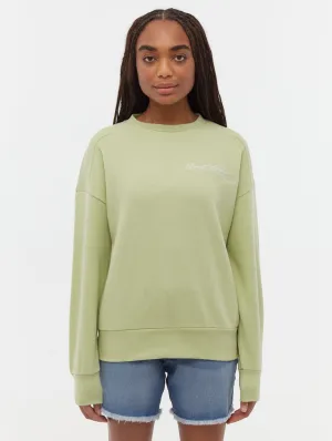 Desta Script Graphic Crew Neck Sweatshirt Club Mode