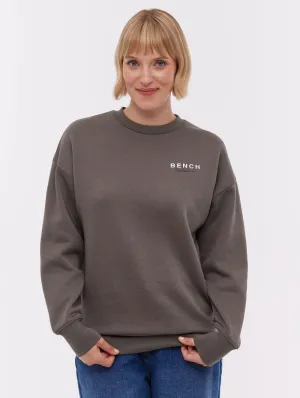 Fast Fit NonChafingEdges Gerna Back Print Crew Neck - Grey