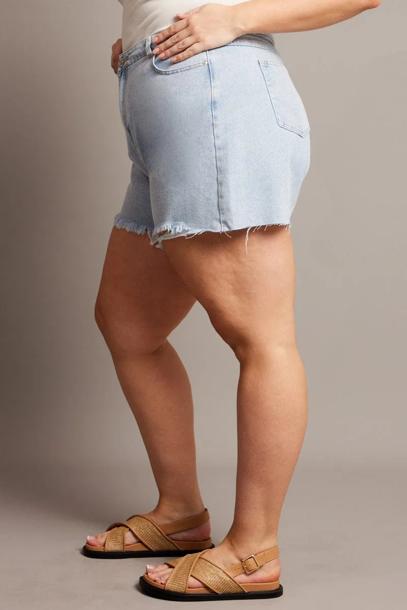 Relaxed Fashion Trendy Fashion Denim Relaxed Shorts High Rise