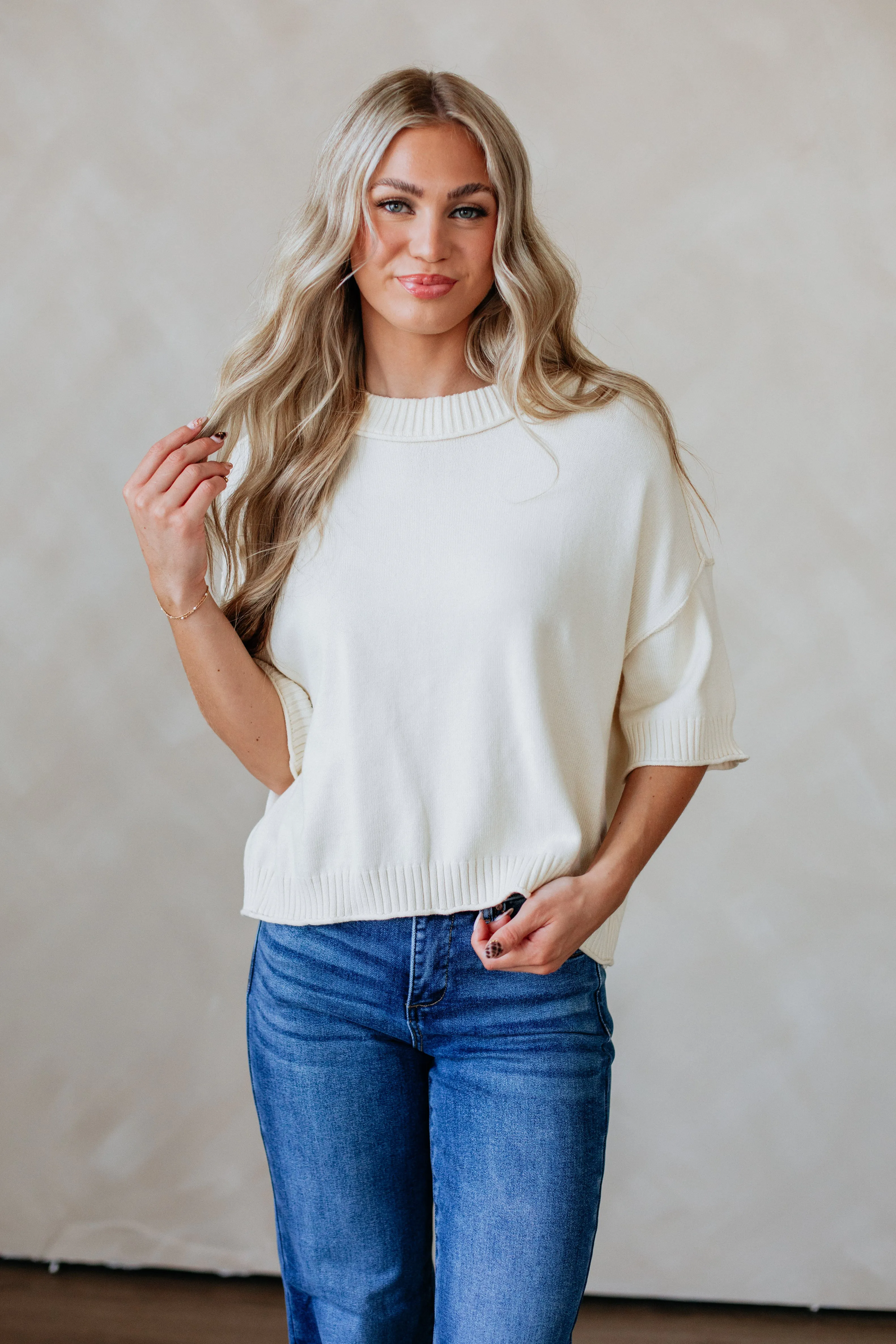 Warm Knit Design Estela Sweater Top