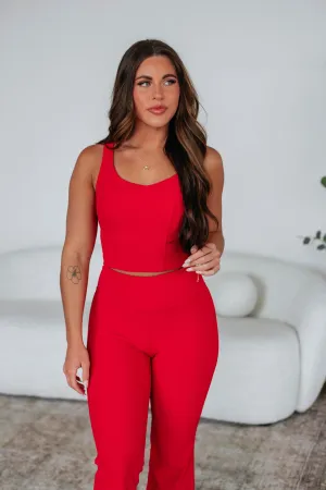 Zinia Ribbed Tank - Heatwave Stay Flexible High strength