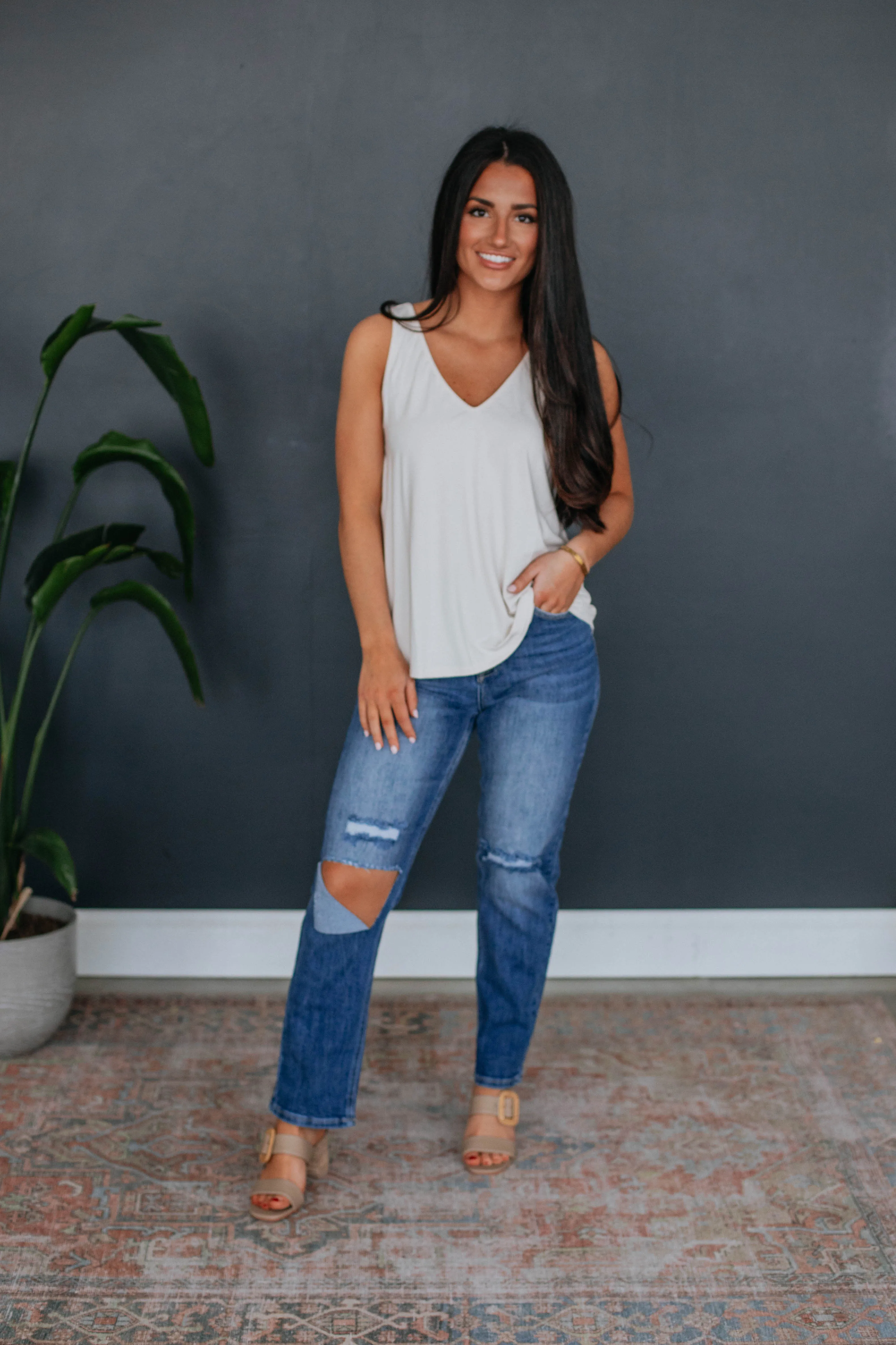 Linley Basic Tank - Natural Breathable Construction