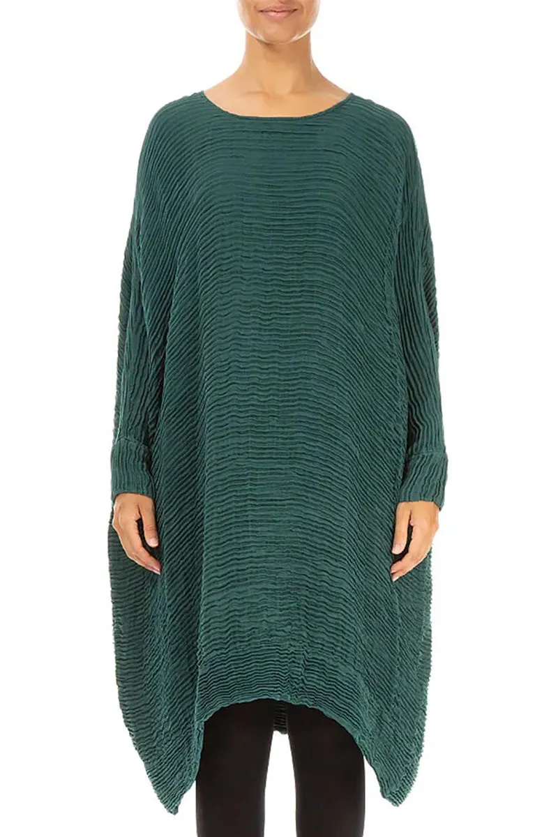 Sky Cool Street Fashion Wide Peacock Pliss?? Silk Kaftan Dress