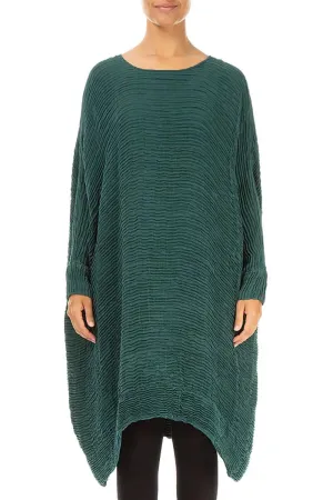 Sky Cool Street Fashion Wide Peacock Pliss?? Silk Kaftan Dress