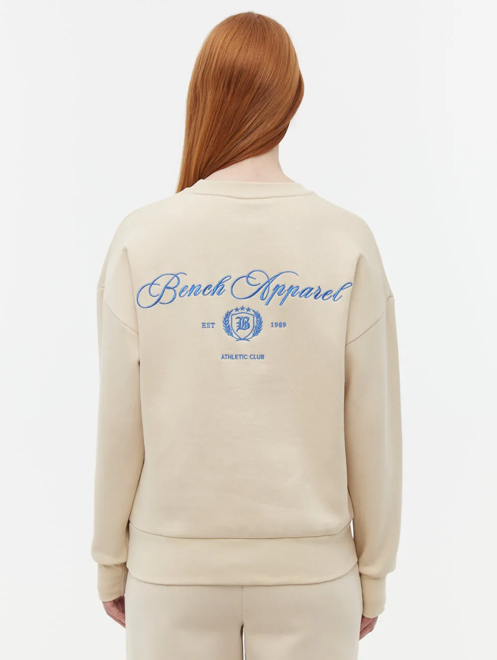 Business Wear Business Outfit Desta Script Graphic Crew Neck Sweatshirt