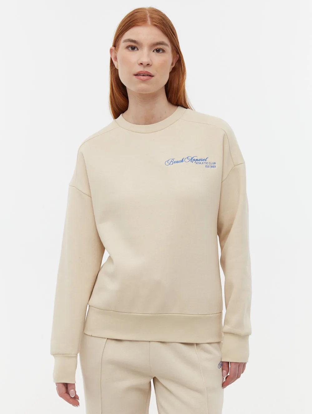 Desta Script Graphic Crew Neck Sweatshirt EasyAdjustStraps