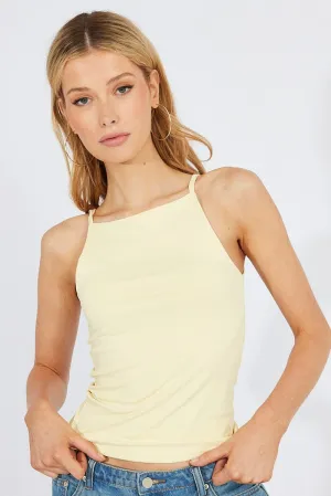 Relaxed Style SweatAbsorbentLining Yellow Supersoft Tank Top