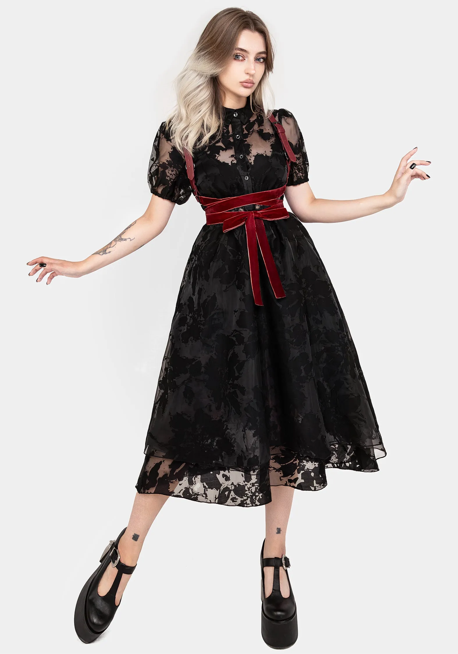 Spectre Layered Midi Shirt Dress Court Yard