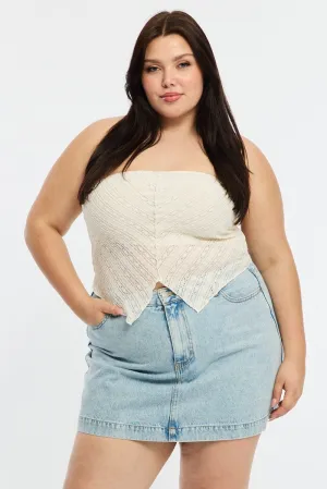 Smart Edge Neutral palette Denim Mini Skirt A-line