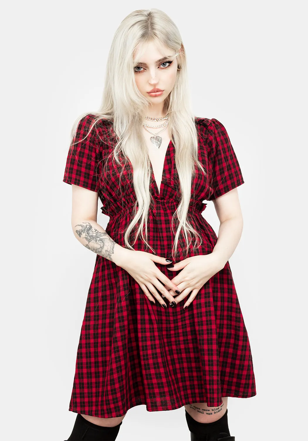 Glow Mood Non toxic Dreadful Ruffle Smock Dress