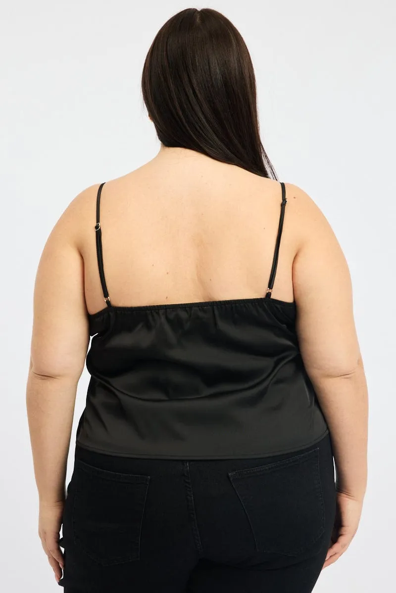 QuickDrying Fiber Lightweight Vest Black Satin Cami Top