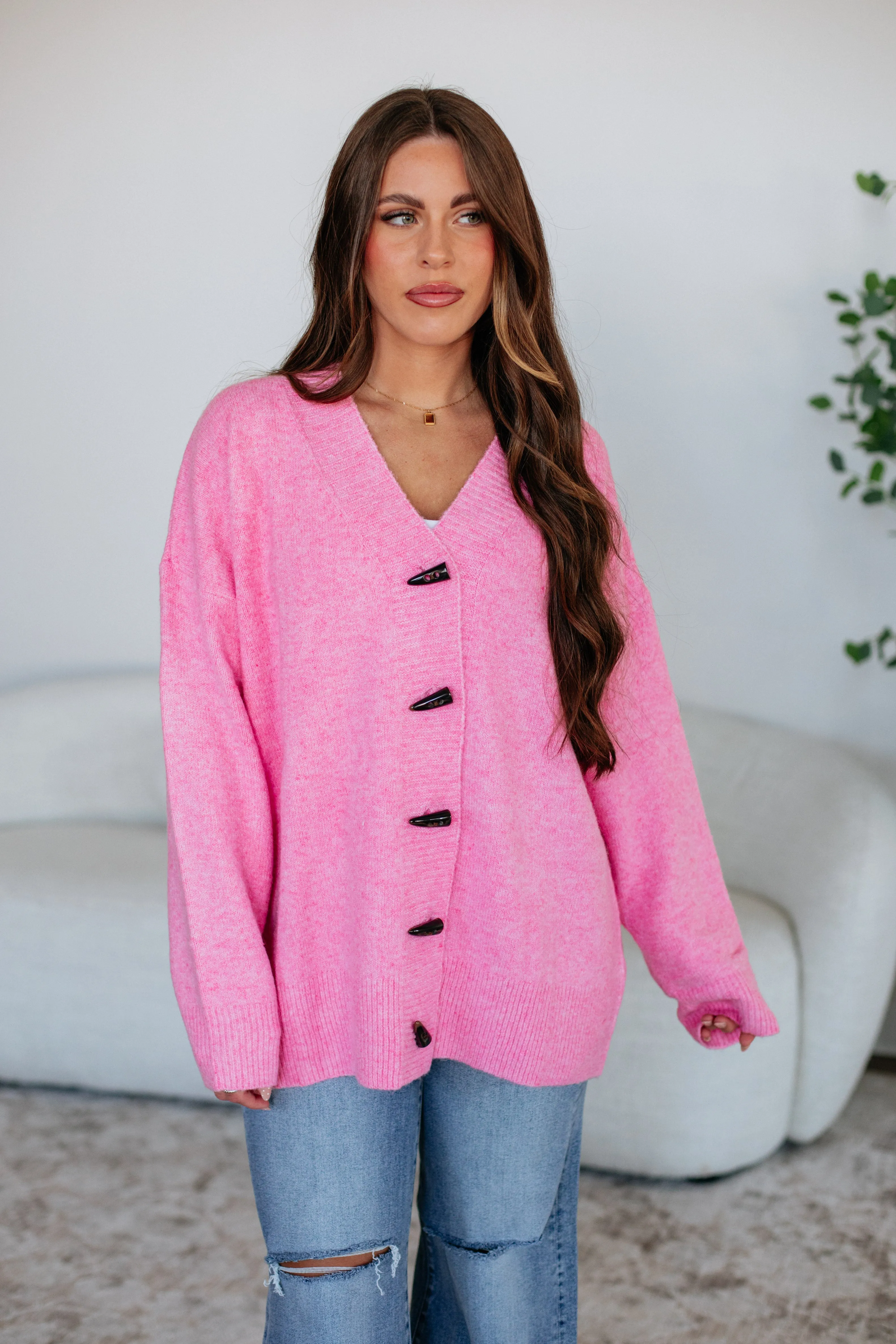 Breathable Textured Fabric Zarah Oversized Cardigan