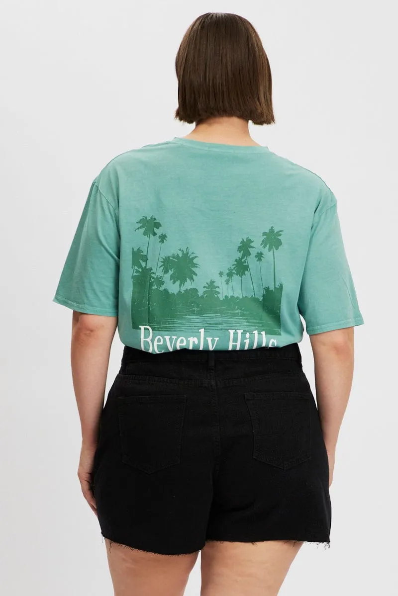 Black Relaxed Shorts High Rise Prince Core