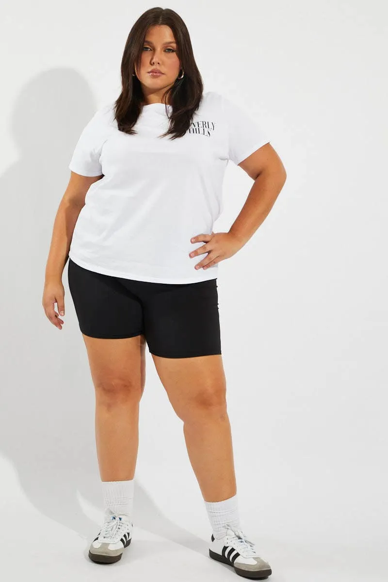 Soft and breathable Stylish Comfort White Graphic T-shirt Short Sleeve Crew Neck