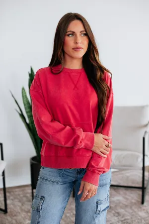 Bayleigh Washed Crewneck CrossBackStructure Icon Glow