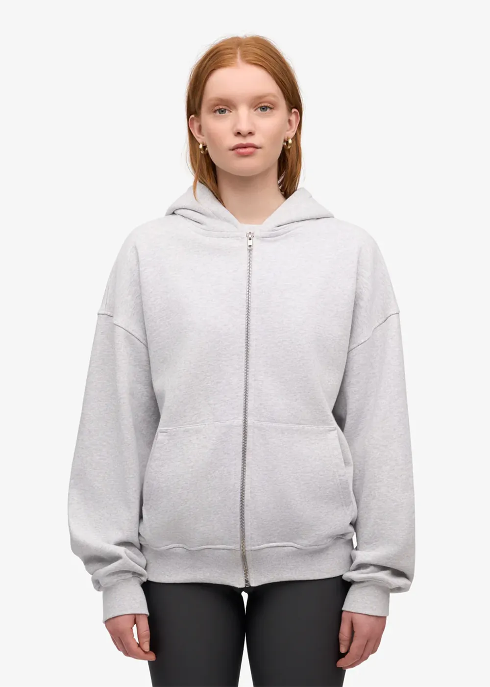 product thermal lining insulation Organic Oversized Zip Hood