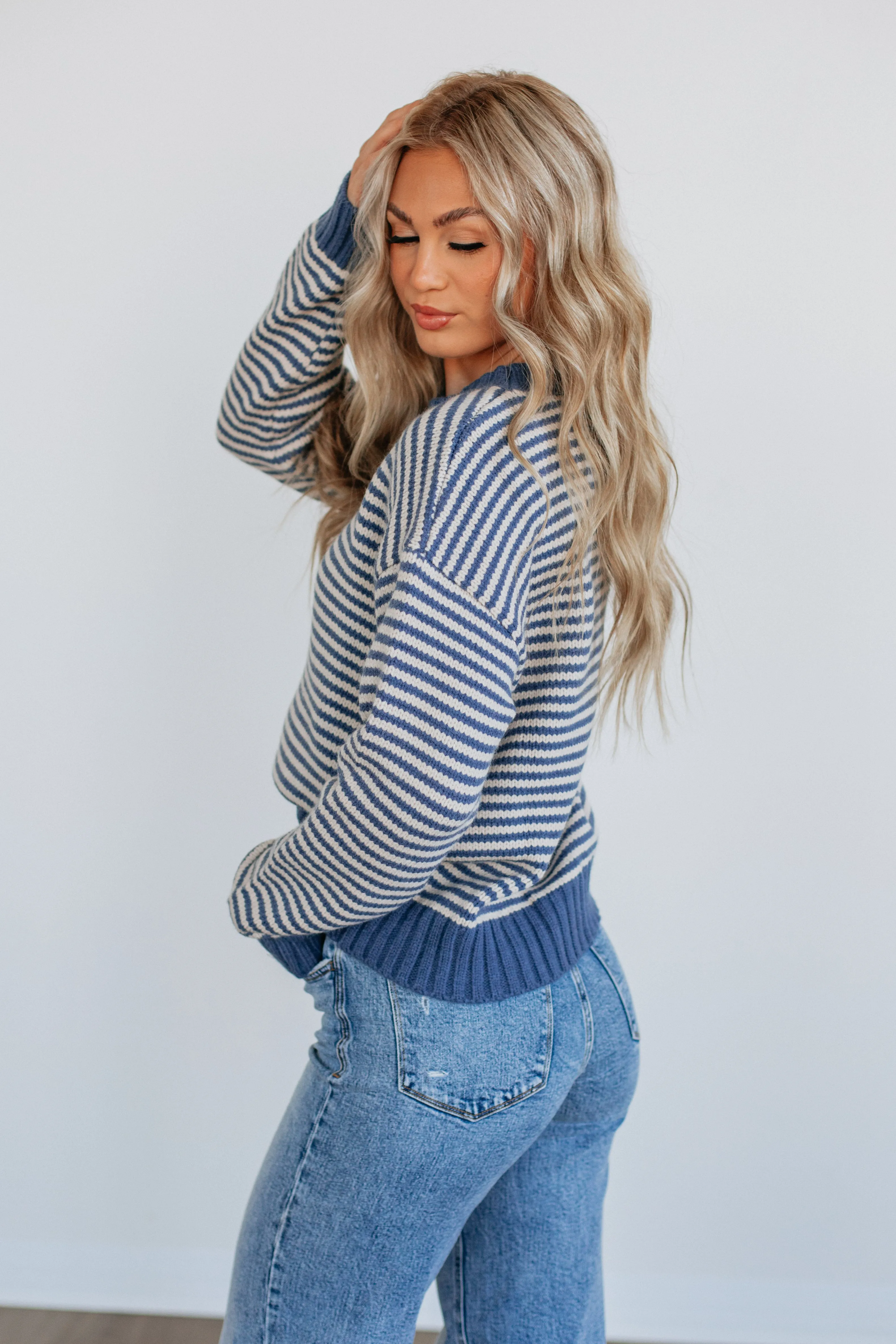 Warm Winter Wear Kealy Striped Sweater