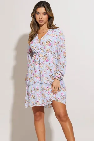 Print Mini Dress Long Sleeve Pop Beat Comfortable party wear