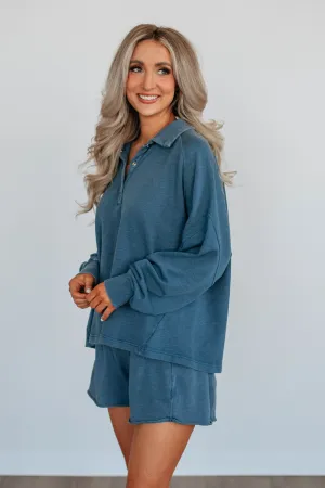 Wave Core Jyl Washed Pullover - Deep Sea