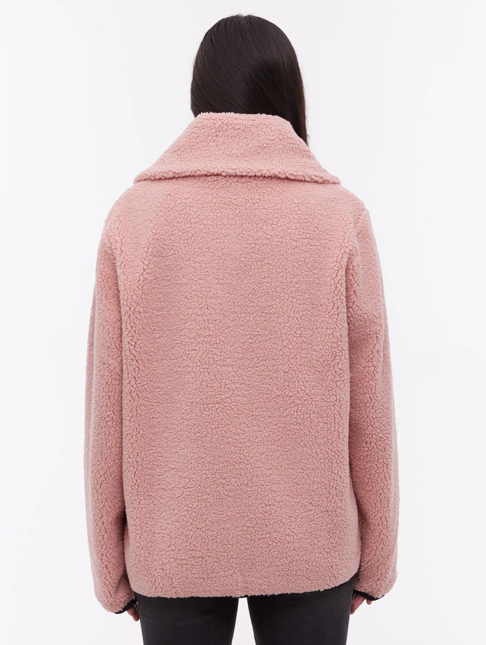 Riah Funnel-Neck Zip-Up - Pink Cool Edge PreShrunkFabric
